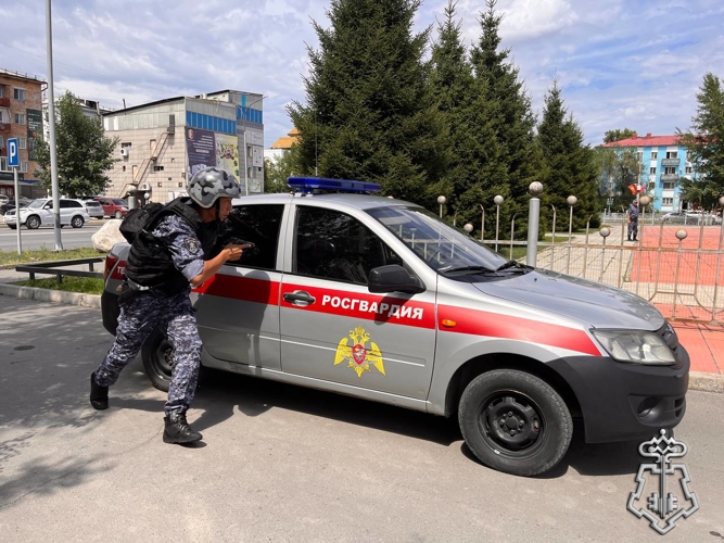 Вневедомственная охрана Росгвардии приняла участие в межведомственной тренировке в г. Кызыле 