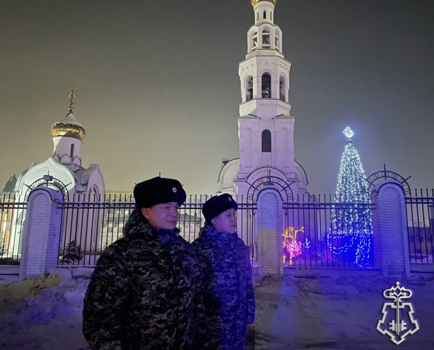 Росгвардия обеспечила безопасность рождественских богослужений в г. Кызыле