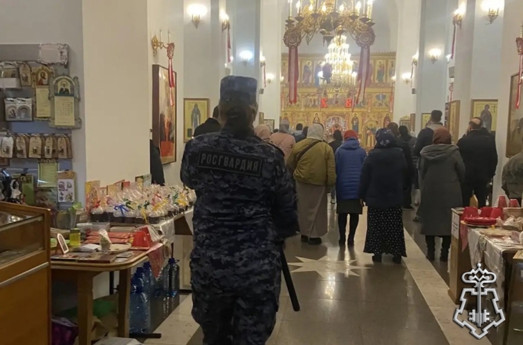 Росгвардия обеспечила безопасность на Пасху в Туве