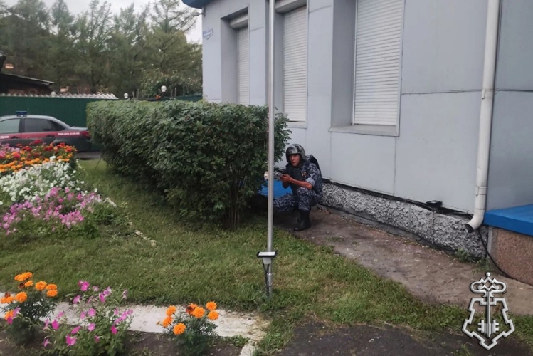 В Туве росгвардейцы провели тренировку на охраняемом объекте 
